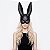 Máscara Grande Coelho Playboy Preta - Imagem 2