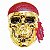 Máscara Pirata Halloween Dourada | Fox Import - Imagem 1