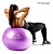 Bola suiça para pilates exercícios ginástica 65cm Hidrolight cor roxa - Imagem 8