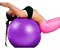 Bola suiça para pilates exercícios ginástica 65cm Hidrolight cor roxa - Imagem 5