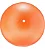 5 Bolas Overball Mini Bola Para Pilates 25cm Laranja - Imagem 2