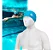 Touca De Natação De Silicone Azul Vollo Piscina Mergulho Desenho do - Imagem 5