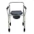 Cadeira De Banho Higienica Adulto Aluminio Dobravel 100 Kg - Imagem 3
