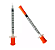 Seringa Insulina C/Ag Fixa 0,25 X 6 1Ml (31G) CX 100  - Medix - Imagem 1
