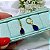 Argolinha Click Pingente Azul Royal - Banhado a Ouro 18k - Imagem 2