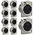 Kit Conectores Xlr Fêmea Para Painel Medusa Wireconex 10und - Imagem 1