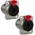 Kit 2 Conectores P10 Trs Fêmea Painel Jack Trava Wireconex - Imagem 1