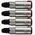 Kit 4 Conectores Jack Plug P10 Femea Linha Trava Wireconex - Imagem 1