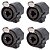 Conector Combo Xlr Fêmea Painel 3p Wc 330 Wireconex 04 Unidades - Imagem 1