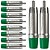 Kit 10 Plugs Rca Macho Nickel Wc 1212 Verde Wireconex - Imagem 1