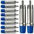 Kit 10 Plugs Rca Macho Nickel Wc 1212 Azul Wireconex - Imagem 1