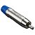 Kit 10 Plugs Rca Macho Nickel Wc 1212 Azul Wireconex - Imagem 2