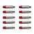 Kit 10 Plugs RCA Fêmea Vermelho Nickel Wc 1222 Wireconex - Imagem 2