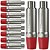 Kit 10 Plugs RCA Fêmea Vermelho Nickel Wc 1222 Wireconex - Imagem 1