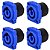 Kit 4 Conectores AC-IN Painel Azul Wc 1823 Wireconex - Imagem 1