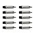 Kit 10 Conectores Plug RCA Macho Wc 1212 Preto Wireconex - Imagem 5