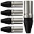 Kit 5 Conectores XLR Macho Para Cabo Wc 1013 Wireconex - Imagem 2