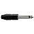 Kit 10 Conectores P10 Mono Macho Para Cabo Plug Preto Wc153 Wireconex - Imagem 2