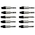 Kit 10 Conectores Plug P10 Stereo Cabo WC 1123 Wireconex - Imagem 1