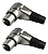 Kit 2 Conectores Plug XLR L 90 Graus Fêmea Cabo WC 2043 Wireconex - Imagem 1