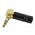 Kit com 10 Conectores P2 Stereo 90 Graus Preto Metal Gold Storm - Imagem 4