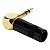 Kit com 10 Conectores P2 Stereo 90 Graus Preto Metal Gold Storm - Imagem 3
