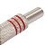 Kit com 10 Conectores Linha RCA Macho Metal Niquel Vermelho Storm - Imagem 4