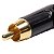 Kit com 10 Conectores Linha RCA Macho Vermelho Metal Storm - Imagem 3