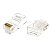 Kit com 100 Plugs Modulares RJ45 CAT6 Storm - Imagem 1