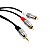 Cabo P2 Stereo 02 RCA Metal 1,8m Storm - Imagem 3