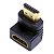 Adaptador HDMI Macho para HDMI Fêmea Gold 90 Graus Storm - Imagem 1