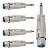 Kit com 5 Adaptadores XLR Fêmea P10 Mono Metal Storm - Imagem 1