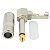 Kit com 10 Conectores P10 Macho Linha Mono 90 Graus Metal Ponta Gold Storm - Imagem 4