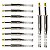 Kit com 10 Conectores P10 Macho Linha Mono com Mola Espacada Ponta Gold Baquelite Storm - Imagem 1