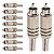 Kit com 10 Conectores Linha RCA Macho Metal Niquel Preto Storm - Imagem 1