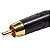 Kit com 10 Conectores Linha RCA Macho Preto Metal Storm - Imagem 3