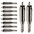 Kit com 10 Conectores Linha RCA Macho Niquel com Mola Storm - Imagem 1