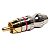Kit com 10 Conectores Linha RCA Macho Metal Vermelho Storm - Imagem 2