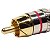 Kit com 10 Conectores Linha RCA Macho Metal Vermelho Storm - Imagem 3