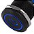 Chave Anti Vandalismo de Pulso Preta 220V/3A com LED Azul 12V Storm - Imagem 2