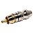 Kit com 10 Conectores Linha RCA Macho Metal Preto Storm - Imagem 2
