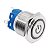 Botão On Off 19mm Prata 220V 3A C/ LED Branco 12V Storm - Imagem 3