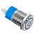 Botão On Off 16mm Prata 220V 3A C/ LED Azul 12V Storm - Imagem 2