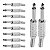 Kit com 10 Conectores P10 Macho Linha Mono Niquel com Mola Storm - Imagem 1