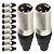 Kit com 10 Conectores XLR Macho Linha 3 Polos Metal Storm - Imagem 1