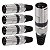 Kit com 5 Conectores XLR Macho Linha Preto Metalico Storm - Imagem 1