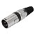 Kit com 5 Conectores XLR Macho Linha Preto Metalico Storm - Imagem 2