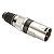 Kit com 5 Conectores XLR Macho Linha Preto Metalico Storm - Imagem 3