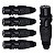 Kit com 5 Conectores XLR Fêma Linha Preto Metalico Storm - Imagem 1