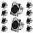 Kit com 10 Conectores Painel XLR Fêmea 3 Polos Storm - Imagem 1